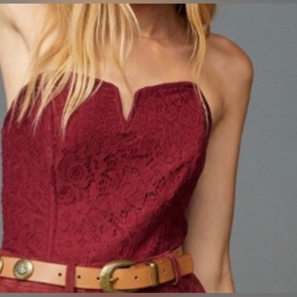 Anthropologie Tops - NWT Anthropologie Porridge Clothing Tube Top in Wine Color